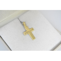 Χρυσός Ανδρικός σταυρός με αλυσίδα 14 Καρατίων