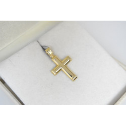 Χρυσός ανδρικός σταυρός με αλυσίδα 14 Καρατίων