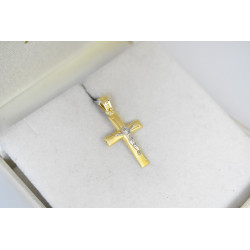 Χρυσός Ανδρικός σταυρός με αλυσίδα 14 Καρατίων