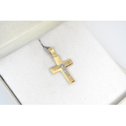 Χρυσός Ανδρικός σταυρός με αλυσίδα 14 Καρατίων