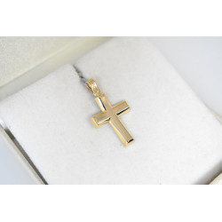 Χρυσός Ανδρικός σταυρός με αλυσίδα 14 Καρατίων