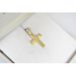 Χρυσός Ανδρικός σταυρός με αλυσίδα 14 Καρατίων