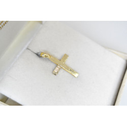Χρυσός αντρικός σταυρός 14 Καρατίων