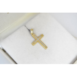 Χρυσός αντρικός σταυρός 14 Καρατίων