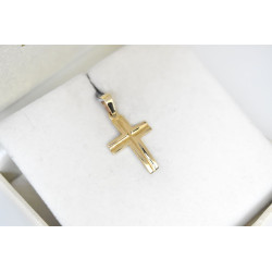 Χρυσός αντρικός σταυρός 14 Καρατίων