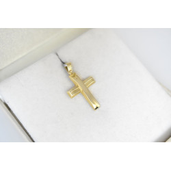 Χρυσός Ανδρικός σταυρός με αλυσίδα 14 Καρατίων