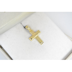 Χρυσός Ανδρικός σταυρός με αλυσίδα 14 Καρατίων