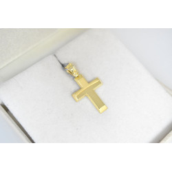 Χρυσός Ανδρικός σταυρός με αλυσίδα 14 Καρατίων