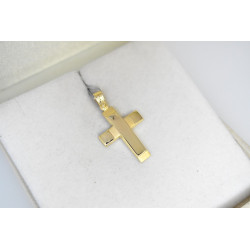 Χρυσός Ανδρικός σταυρός με αλυσίδα 14 Καρατίων
