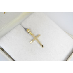 Χρυσός ανδρικός σταυρός με αλυσίδα 14 Καρατίων