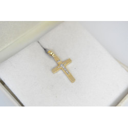 Χρυσός αντρικός σταυρός 14 Καρατίων