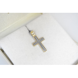 Χρυσός ανδρικός σταυρός με αλυσίδα 14 Καρατίων
