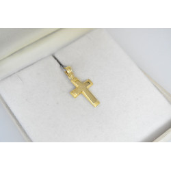 Χρυσός Ανδρικός σταυρός με αλυσίδα 14 Καρατίων