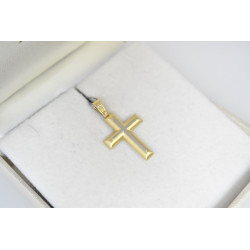 Χρυσός Ανδρικός σταυρός με αλυσίδα 14 Καρατίων