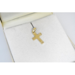 Χρυσός Ανδρικός σταυρός με αλυσίδα 14 Καρατίων