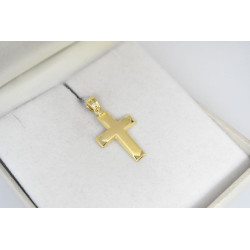 Χρυσός Ανδρικός σταυρός με αλυσίδα 14 Καρατίων