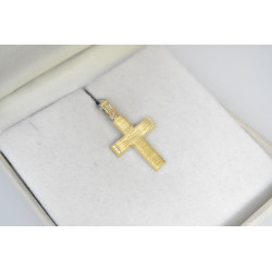 Χρυσός Ανδρικός σταυρός με αλυσίδα 14 Καρατίων