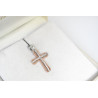 Λευκόχρυσος γυναικείος σταυρός 14 Καρατίων
